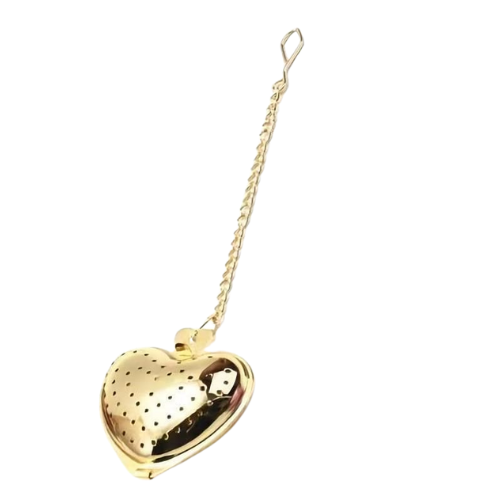 Gold Tea Infuser Ball-Heart